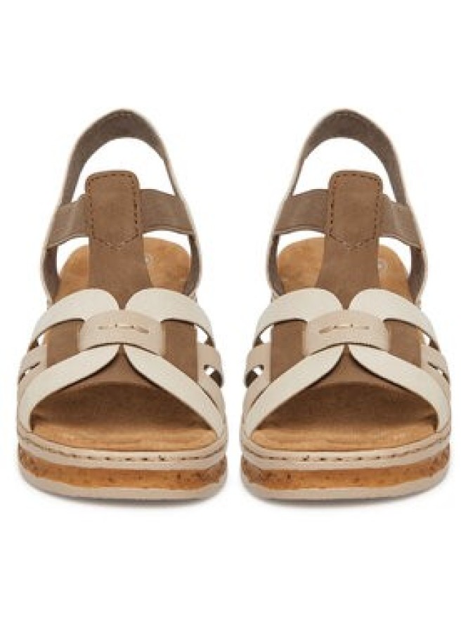 Rieker Sandały 62918-62 Biały