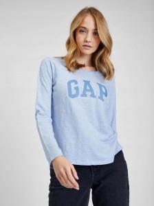 T-SHIRT DAMSKI KOSZULKA Z DŁUGIM RĘKAWEM GAP LONGSLEEVE BAWEŁNA 1