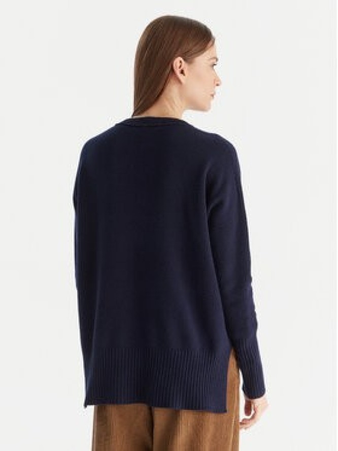 Kontatto Sweter 3M0842C Granatowy Relaxed Fit