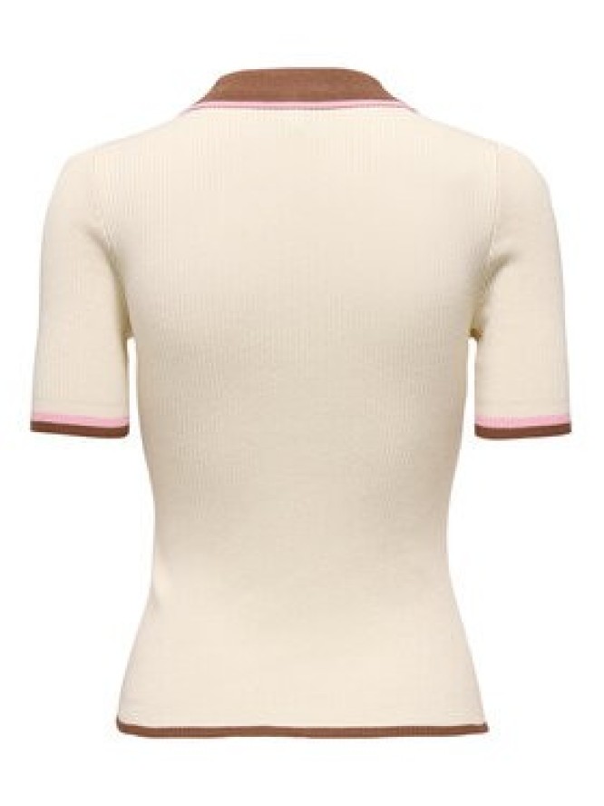 ONLY Polo Meddi 15363165 Beżowy Slim Fit
