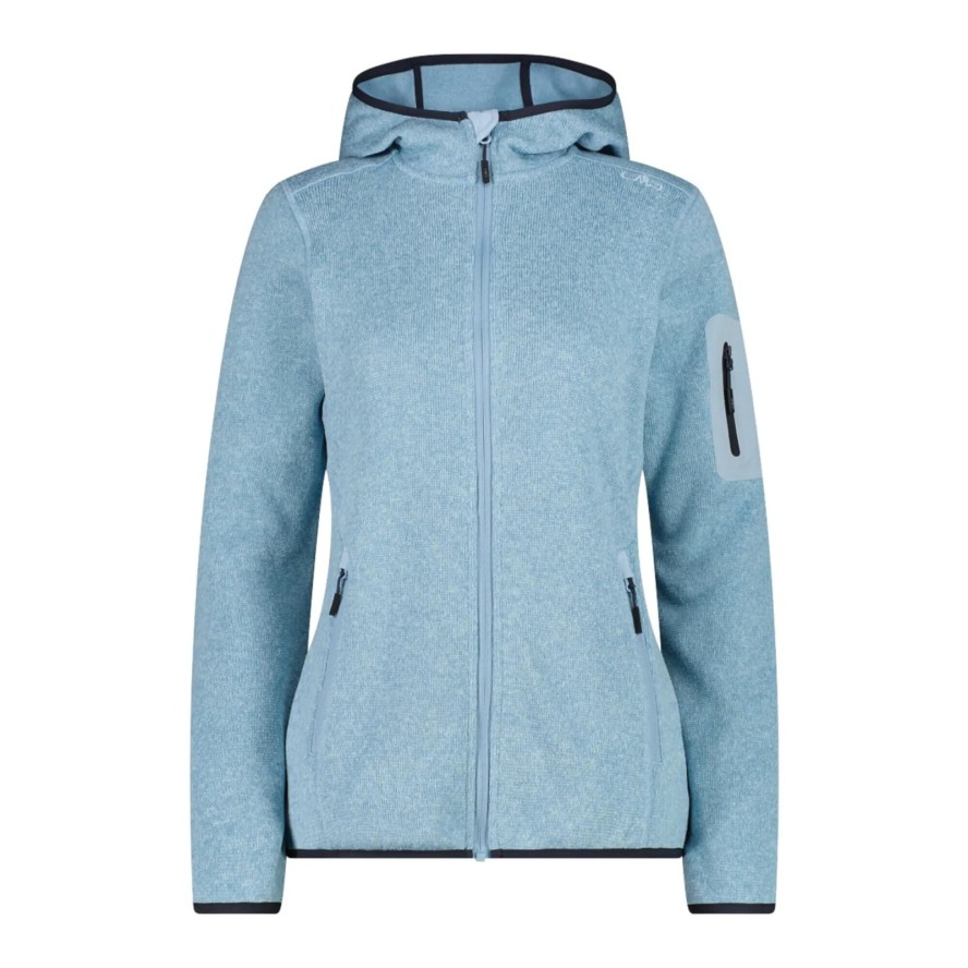 Grube Fleece z kapturem kobieta CMP Knit-Tech