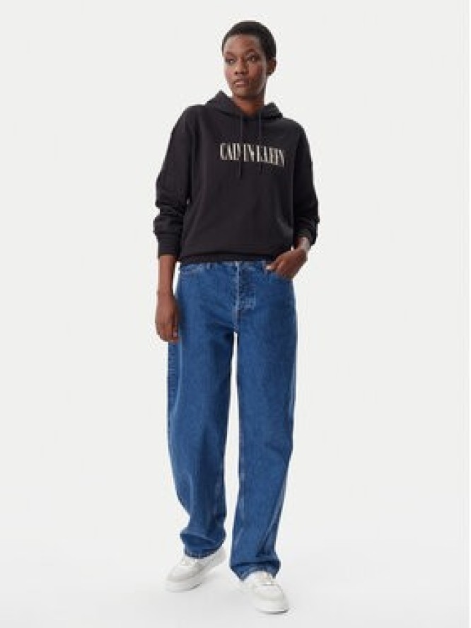 Calvin Klein Jeans Bluza Varsity J20J225579 Czarny Regular Fit