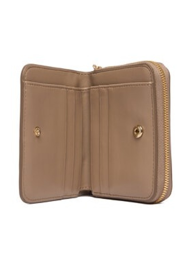 Calvin Klein Portfel Ck Medium Flap Zip Around LV04F1075G Beżowy