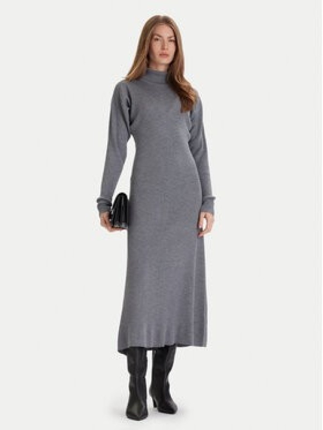 BOSS Sukienka dzianinowa Forbini 50548520 Szary Regular Fit