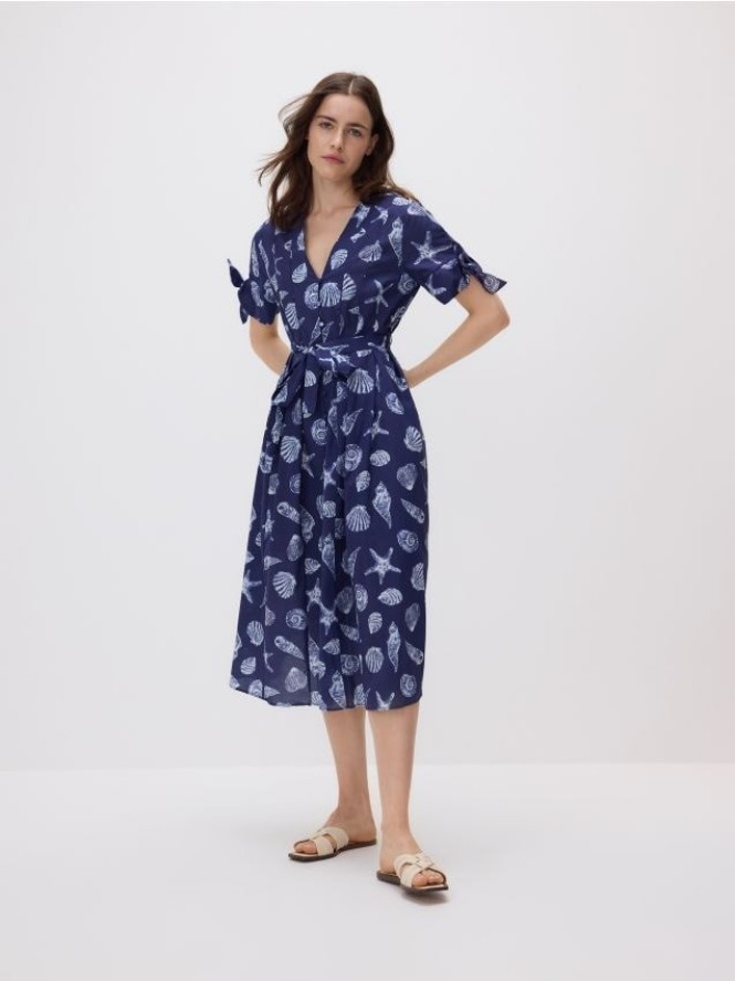 Sukienka midi - jasnoniebieski