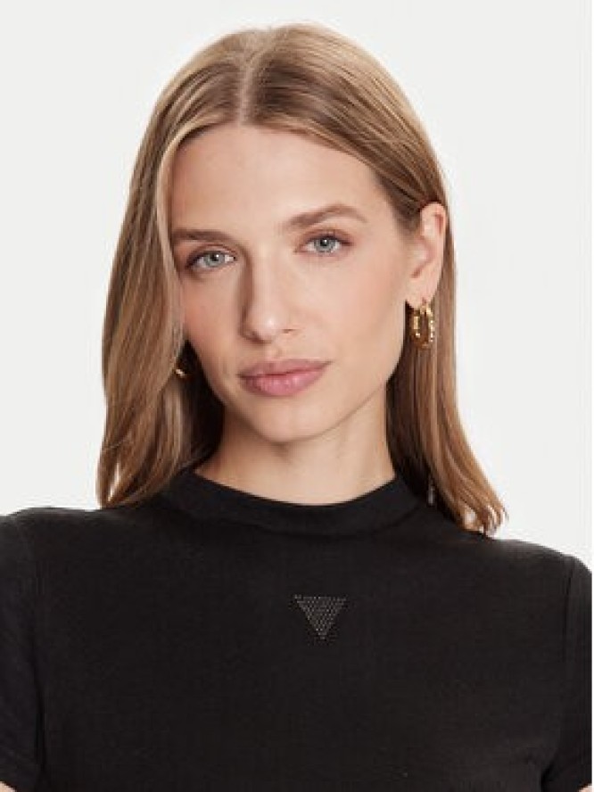 Guess T-Shirt W5BP07 KCGM2 Czarny Slim Fit