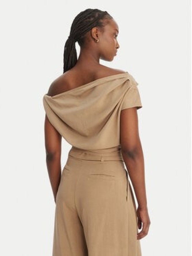 Eleh Bluzka SS260098 Beżowy Regular Fit