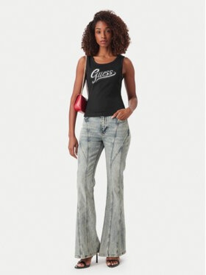 Guess Top W6YP30 K4380 Czarny Slim Fit