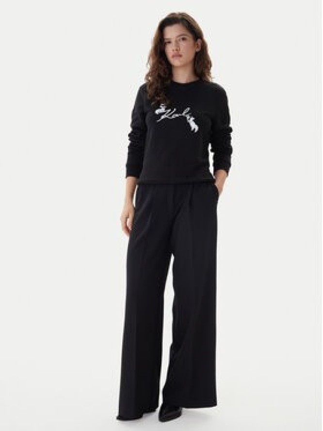 KARL LAGERFELD Bluza B1W20031 Czarny Regular Fit