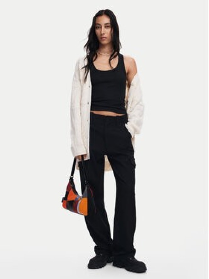 Desigual Kardigan Montreal 24WWJF12 Écru Loose Fit