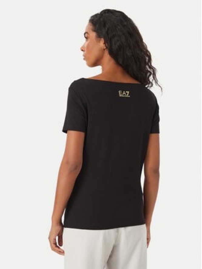 EA7 Emporio Armani T-Shirt 7W001444 AF10373 MC004 Czarny Slim Fit