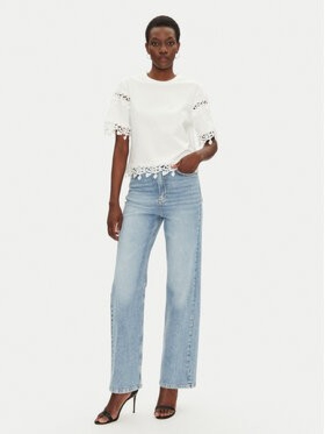 Morgan T-Shirt 251-DFUTUR M Biały Regular Fit