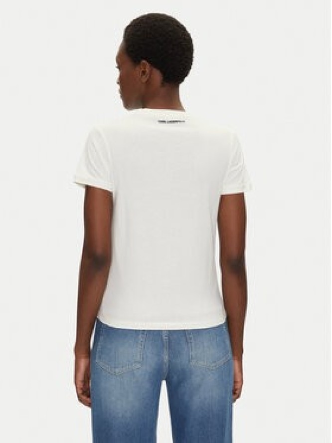 KARL LAGERFELD T-Shirt A2W17112 Écru Regular Fit