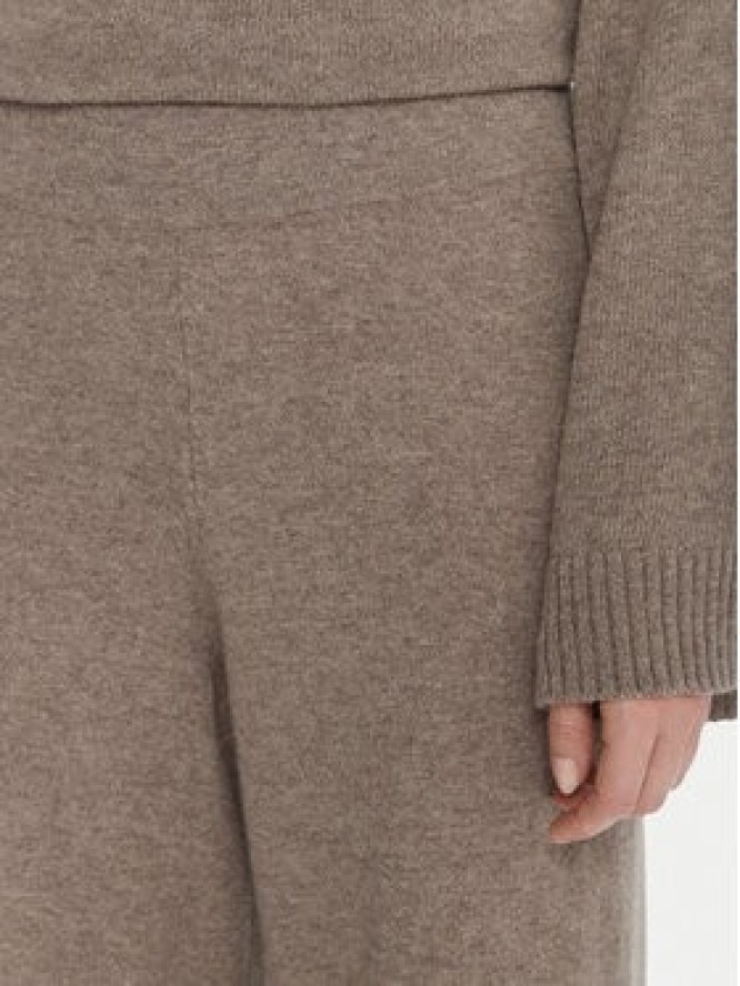 Kontatto Spodnie dzianinowe 3M0966C Beżowy Relaxed Fit