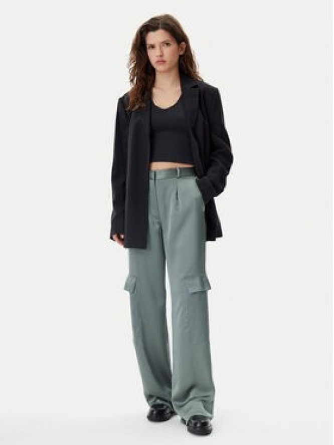 HUGO Spodnie materiałowe Hanira-1 50530080 Zielony Relaxed Fit