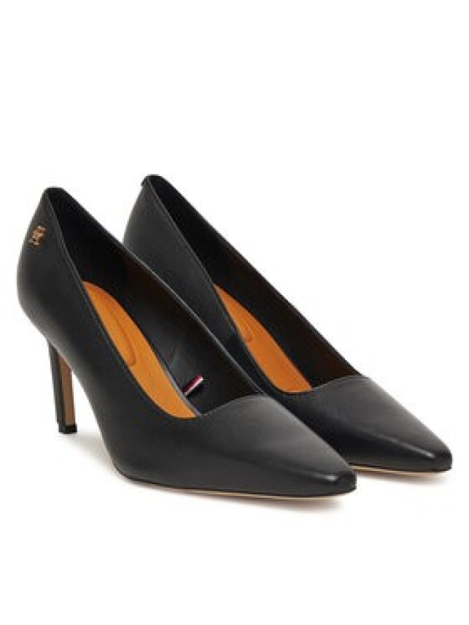 Tommy Hilfiger Szpilki Logo Pump Slanted Hl FW0FW08993 Czarny