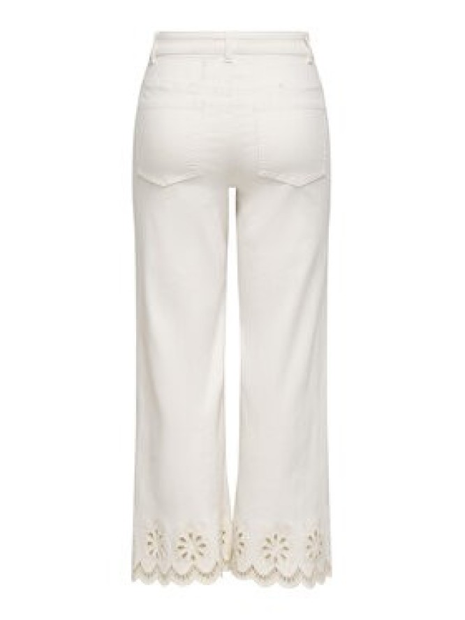 ONLY Jeansy Madison 15372378 Kremowy Straight Leg