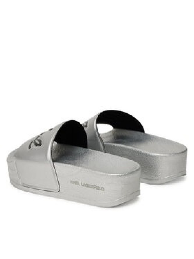 KARL LAGERFELD Klapki Kondo Maxi KL80872 Srebrny