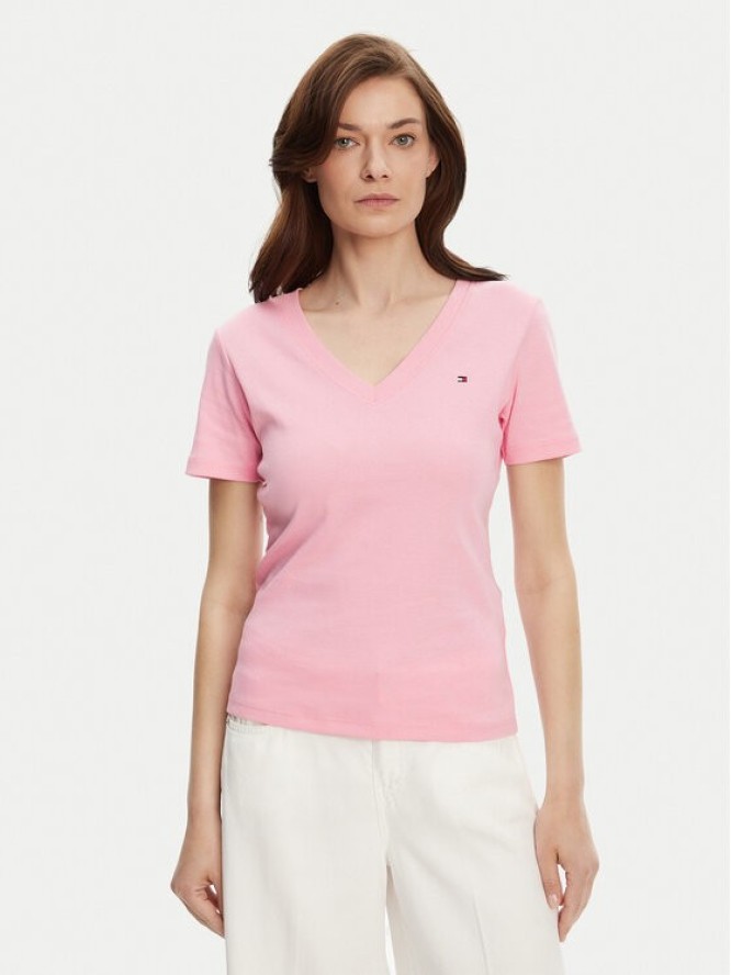 Tommy Hilfiger T-Shirt New Cody WW0WW40584 Różowy Slim Fit