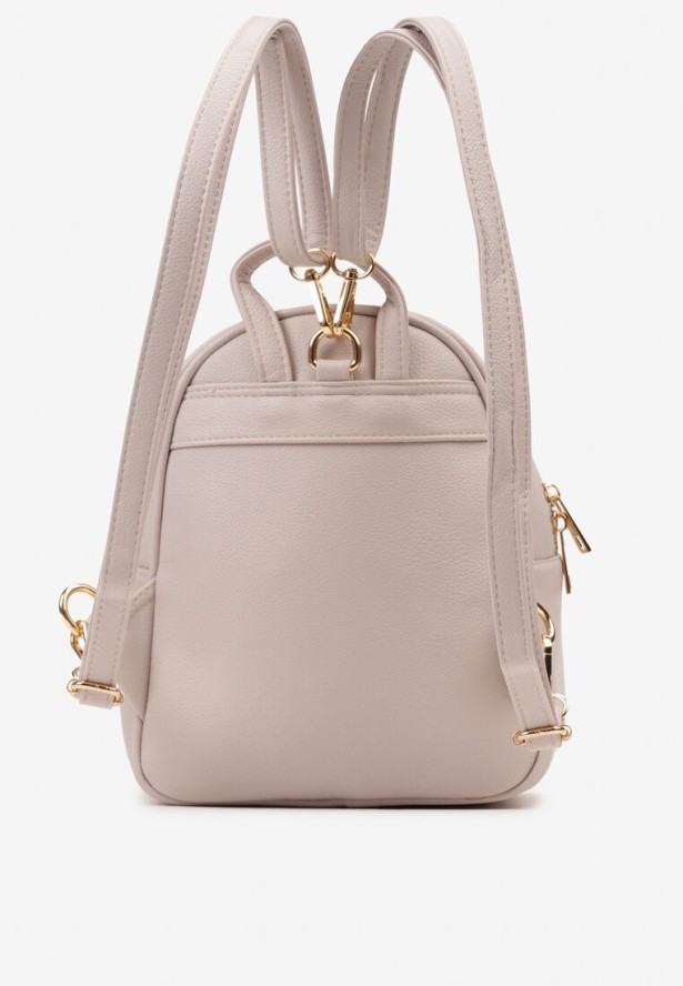 Jasnoszary Plecak z Kieszonką z Przodu i Regulowanymi Szelkami Crivon