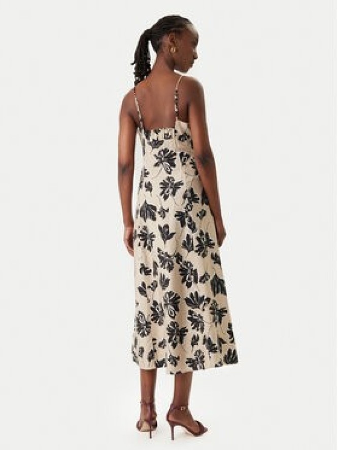 Vero Moda Sukienka letnia Jennifer 10341972 Beżowy Regular Fit