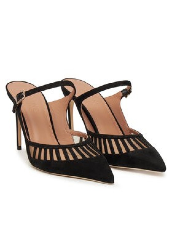 MALONE SOULIERS Klapki Bardot 90-2 Czarny