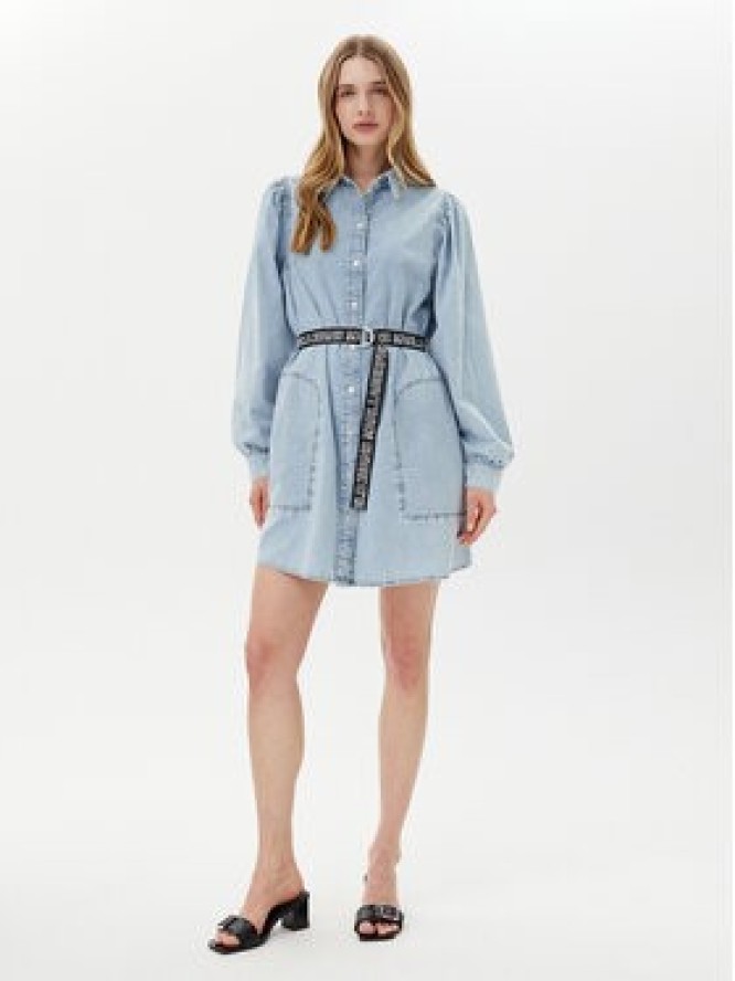 Karl Lagerfeld Jeans Sukienka jeansowa A2W13022 Niebieski Regular Fit