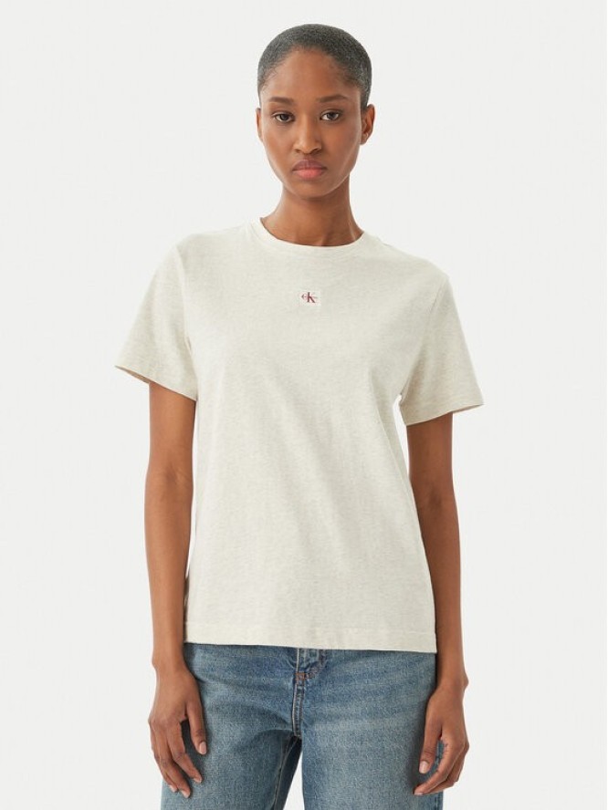 Calvin Klein Jeans T-Shirt LV047F227G Szary Classic Fit