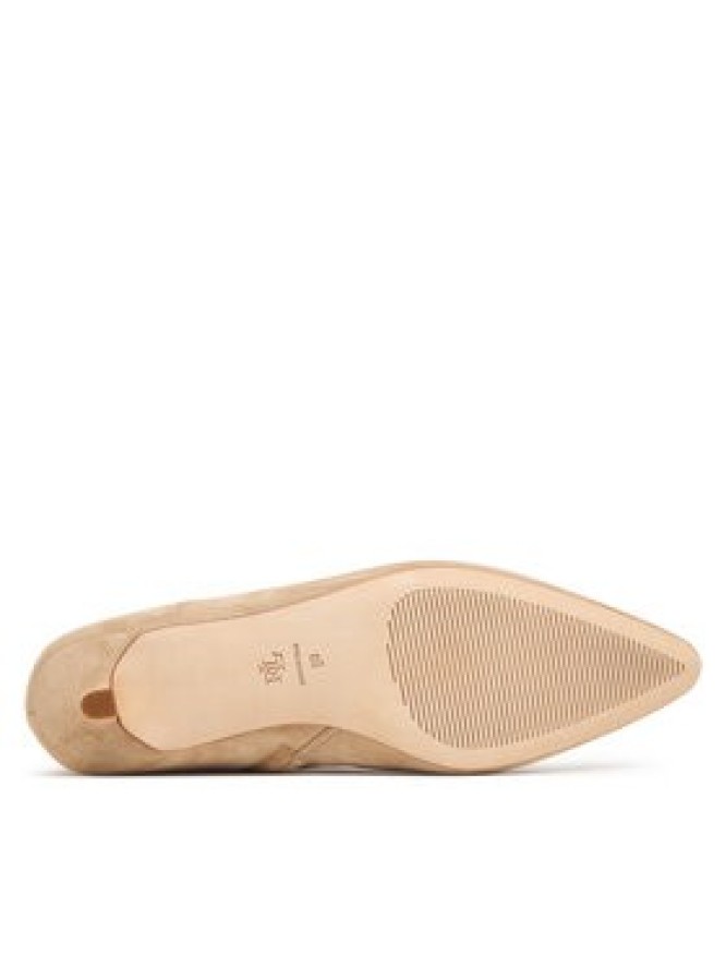 LAUREN RALPH LAUREN Botki Frncsa Bt Hl Bo Bte 802P15722001 Beżowy