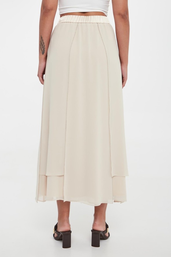 Spódnica midi jedwabna PESERICO