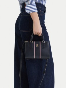 Tommy Hilfiger Torebka Th Daily Mini Tote Corp AW0AW18642 Granatowy