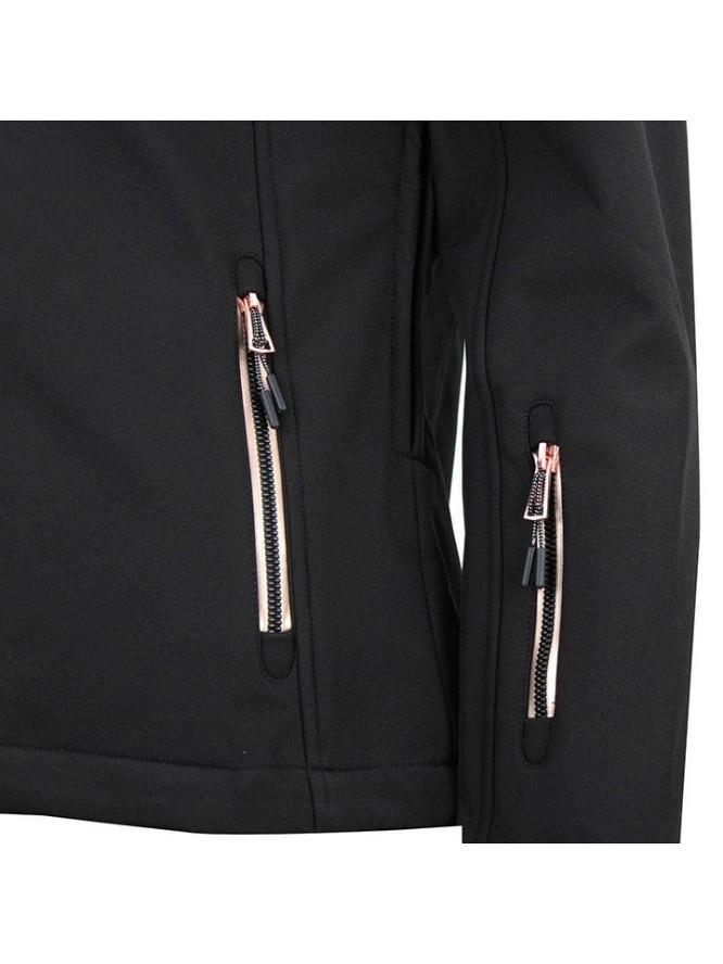 Peak Mountain Kurtka softshellowa "Amaleo" w kolorze czarnym rozmiar: M