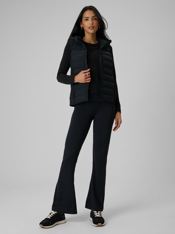 4F Bezrękawnik z wypełnieniem syntetycznym damski - czarny XS