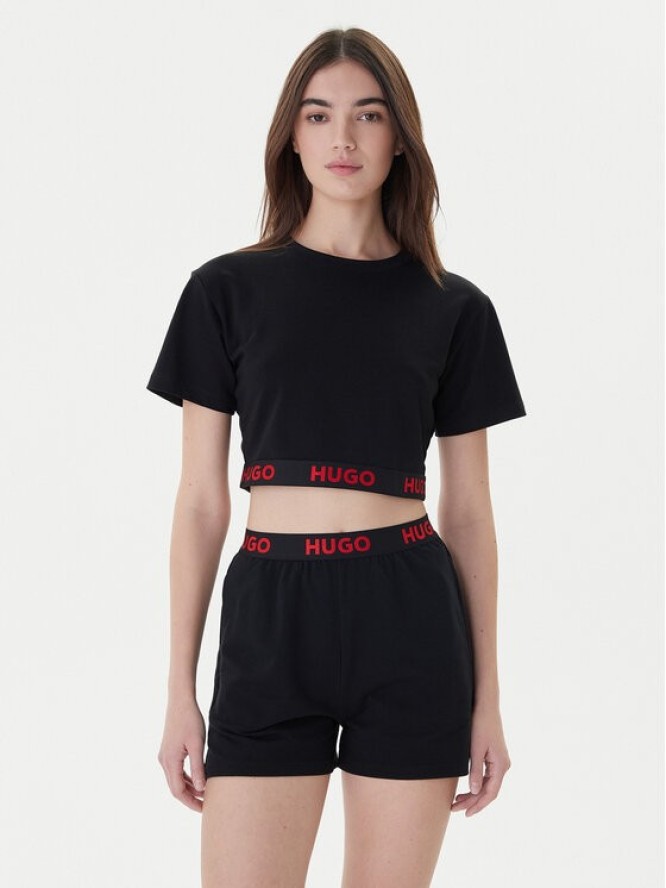 Hugo T-Shirt Logo 50520497 Czarny Relaxed Fit