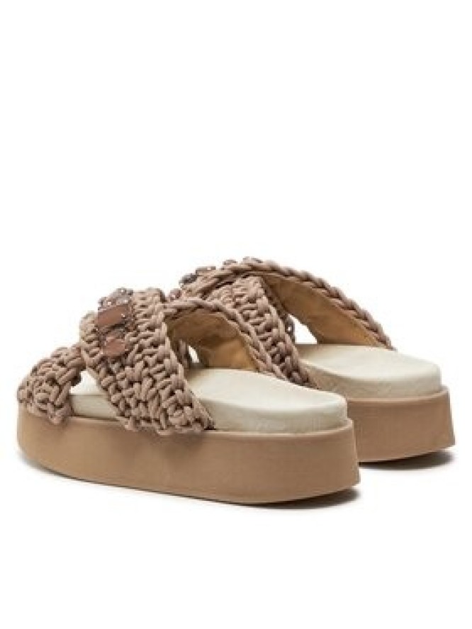 Inuikii Klapki Woven Stones Platform 70103-106 Brązowy