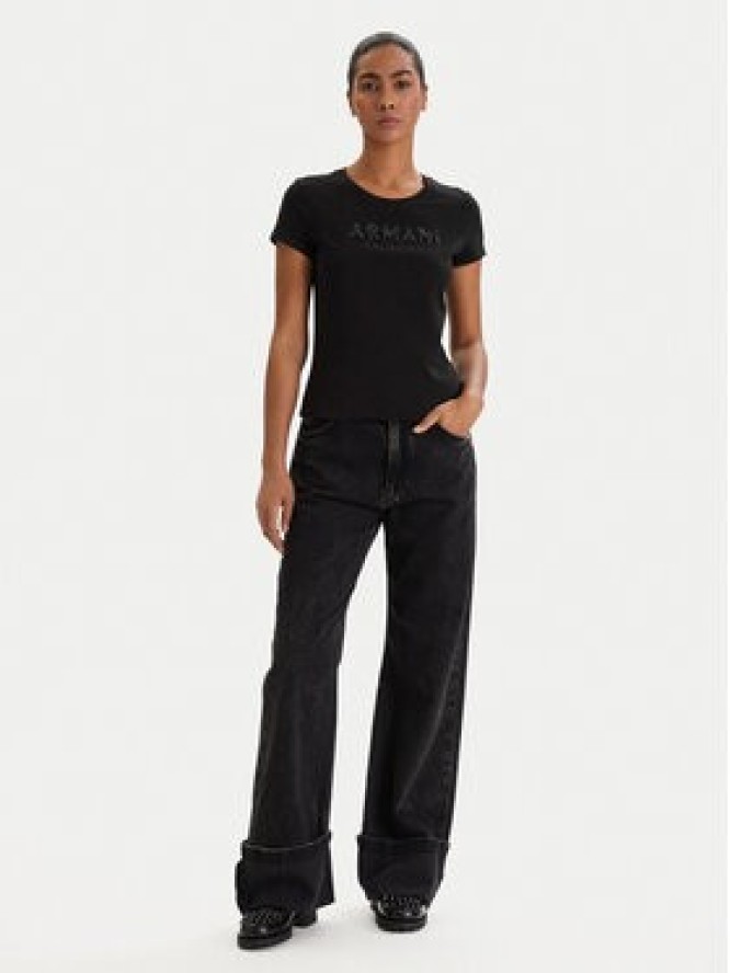 Armani Exchange T-Shirt XW002106 AF10356 UC001 Czarny Slim Fit