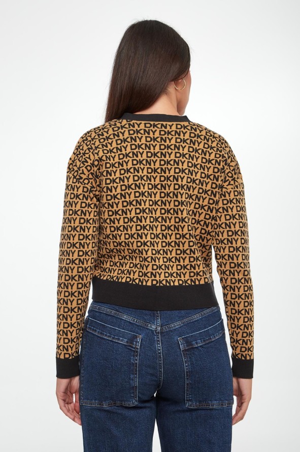 Kardigan damski logowany DKNY