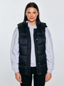 Kamizelka damska pikowana czarna Pixana 906