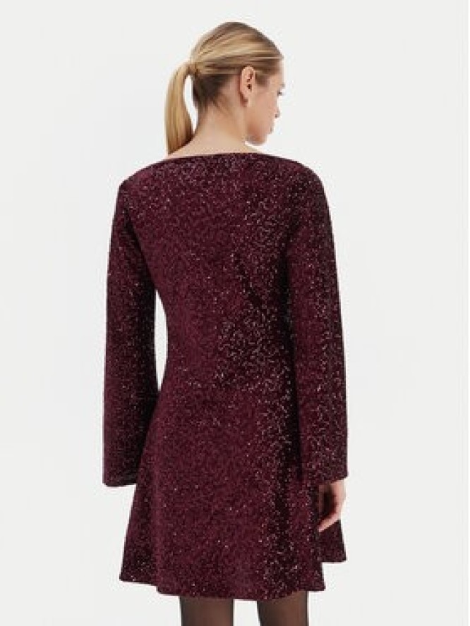 Rinascimento Sukienka koktajlowa CFC0126781003 Bordowy Regular Fit