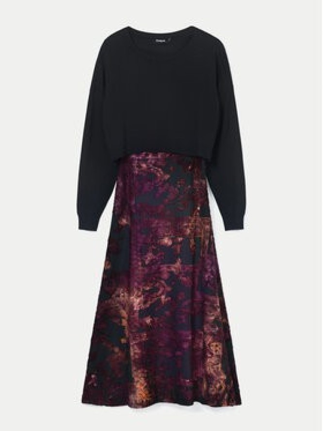 Desigual Sukienka codzienna Rosy 24WWVK15 Kolorowy Slim Fit