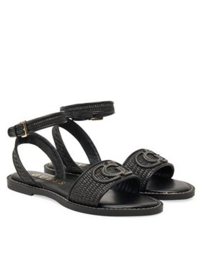 Guess Sandały FLJSIY FAB03 Czarny