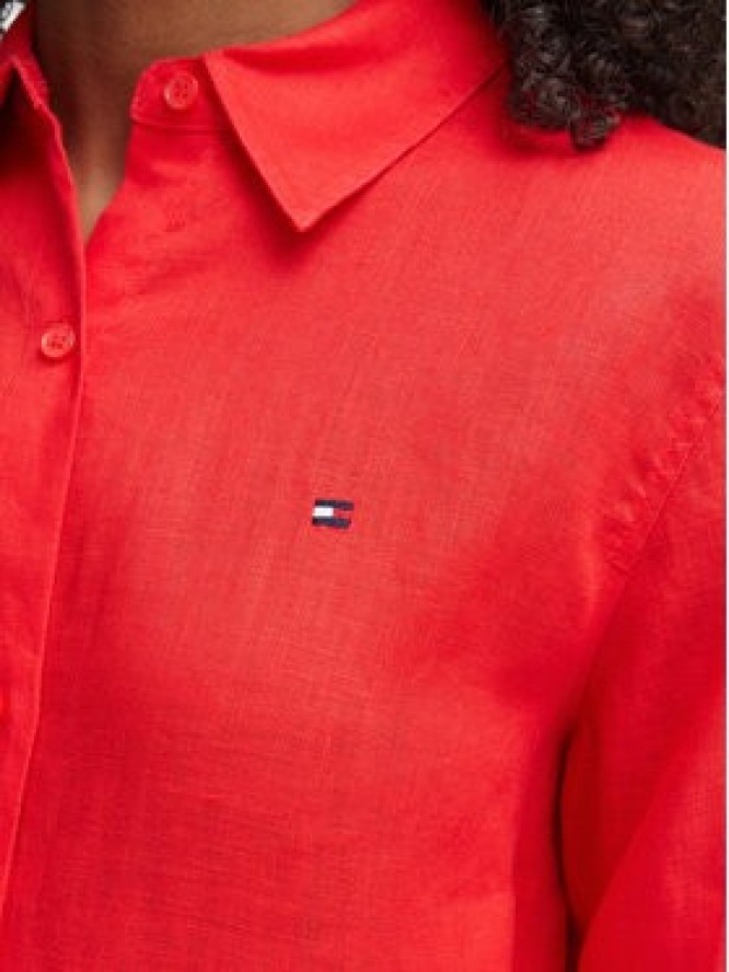 Tommy Hilfiger Koszula WW0WW44679 Czerwony Regular Fit