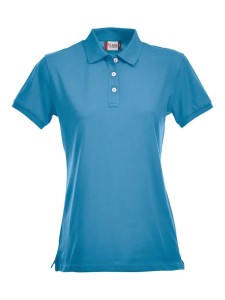 clique Stretch Premium Polo Women – Rozciągliwa damska koszulka polo – turquoise