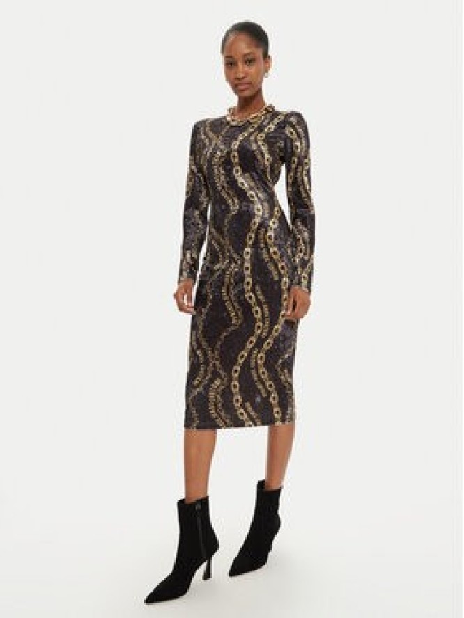 Versace Jeans Couture Sukienka codzienna 77HAO9B0 Czarny Slim Fit