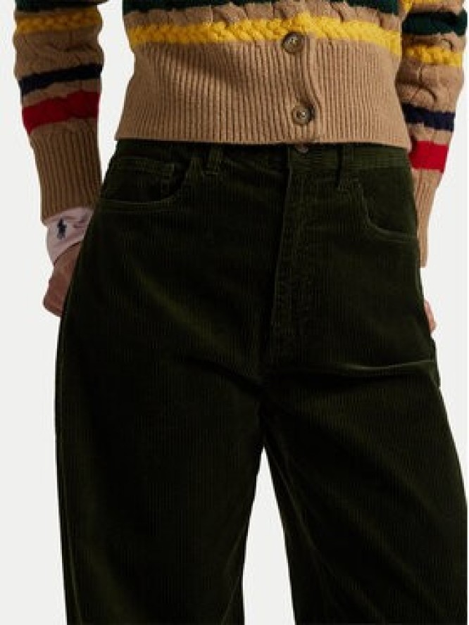 Polo Ralph Lauren Spodnie materiałowe 211A87463001 Zielony Wide Leg