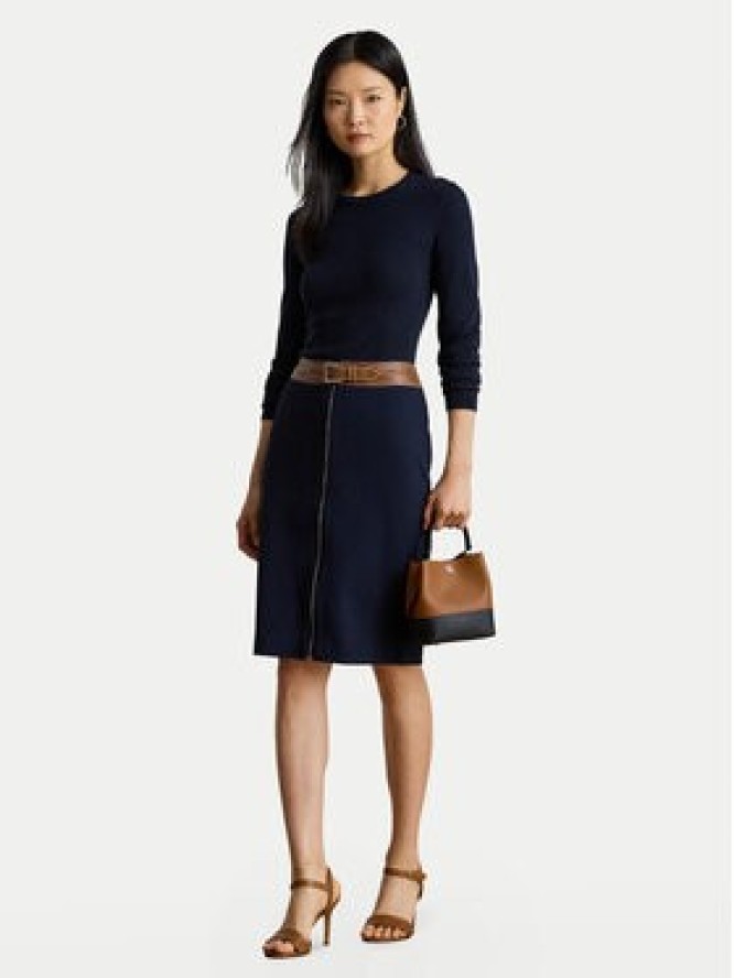 LAUREN RALPH LAUREN Spódnica ołówkowa 200980024001 Granatowy Slim Fit