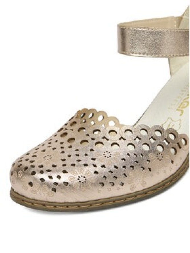 Rieker Półbuty CEO-40902-90 Złoty