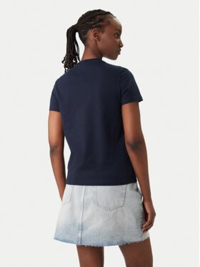 Tommy Jeans T-Shirt Flag DW0DW22562 Granatowy Regular Fit