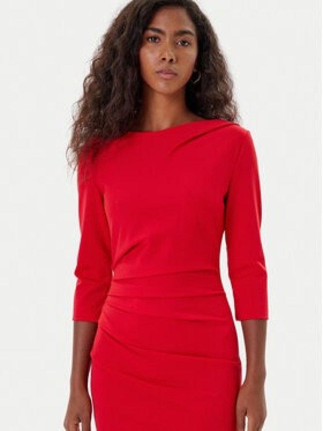 Rinascimento Sukienka koktajlowa CFC0126154003 Czerwony Slim Fit