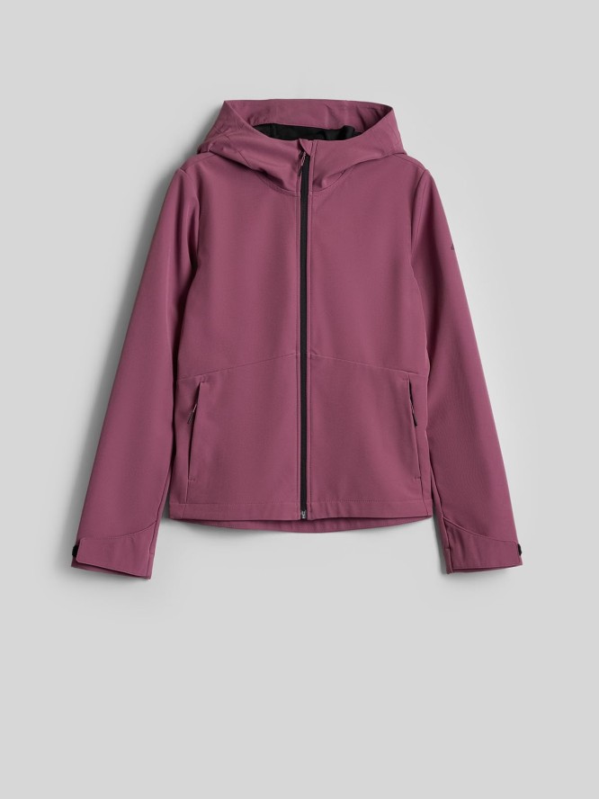 4F Kurtka softshell wiatroodporna membrana 5000 damska - różowa L